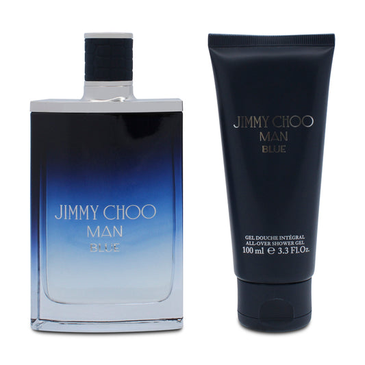 Jimmy Choo Man Blue 100ml EDT & Shower Gel Gift Set (Blemished Box)