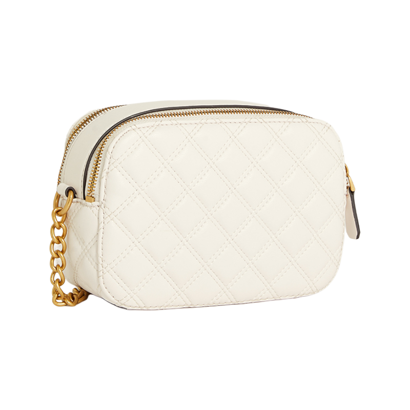 Guess Giully Quilted Crossover Shoulder Bag Ivory Cream QA874814