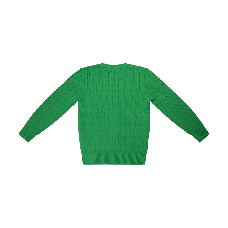 Ralph Lauren Polo Cable-Knit Cotton Jumper Green