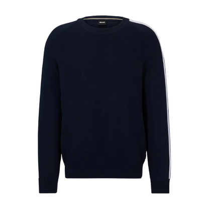 Hugo Boss Pontevico Men's Long Sleeve Jumper Dark Blue
