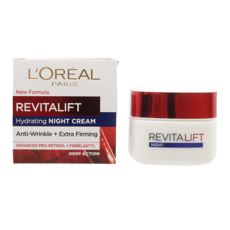 L'Oreal Revitalift Night Face Cream Anti-Wrinkle 50ml (Blemished Box)