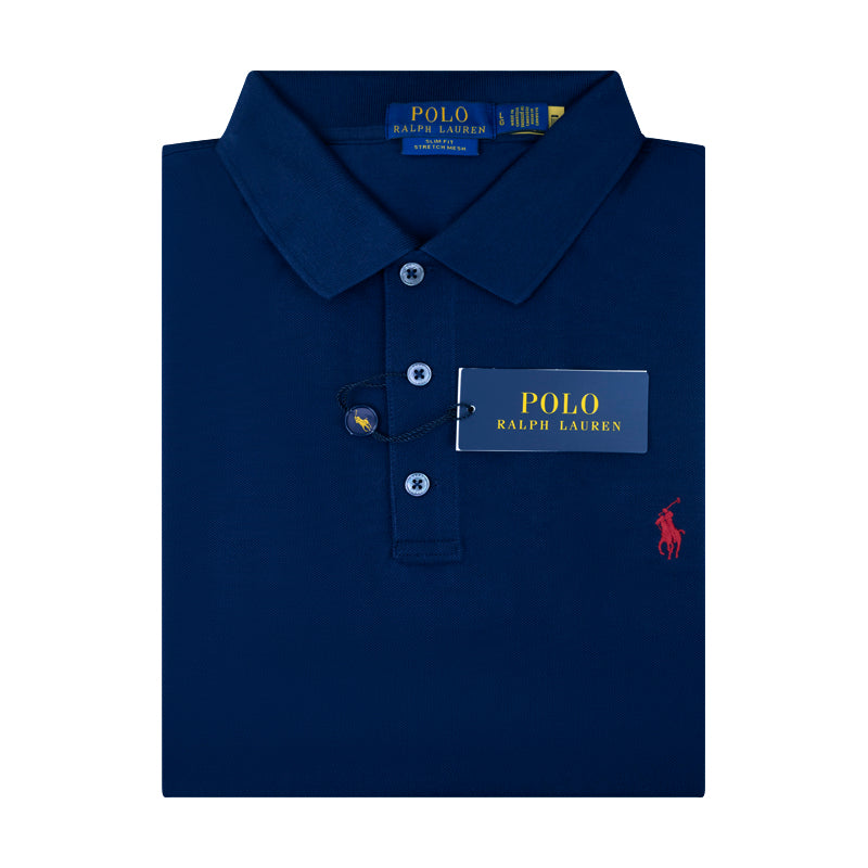 Ralph Lauren Polo Slim Fit Stretch Mesh Polo Shirt Refined Navy