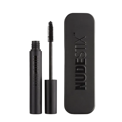 Nudestix Lash Lengthening Mascara Black 8ml with signature tin case