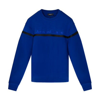 Armani Logo Blue Sweatshirt