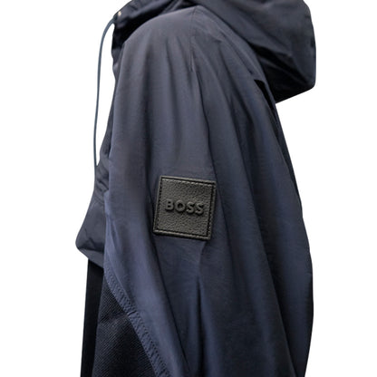 Hugo Boss Steele 406 Men's Full Zip Hoodie Dark Blue