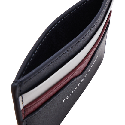 Tommy Hilfiger Central Smooth Men's Credit Card Holder Dark Blue