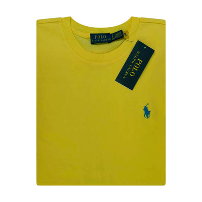 Ralph Lauren Polo Women's Cotton Jersey Crewneck T-Shirt Yellow