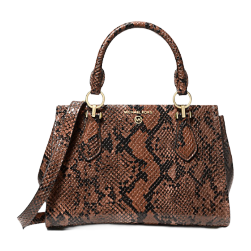 Michael Kors Marilyn Small Snake Embossed Leather Crossbody Bag