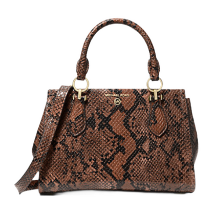 Michael Kors Marilyn Small Snake Embossed Leather Crossbody Bag