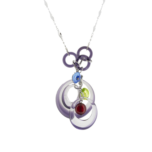 Antica Murrina Purple Glass Necklace CO616A05