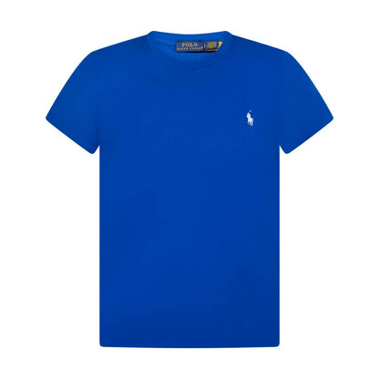 Ralph Lauren Polo Women's Cotton Jersey Crewneck T-Shirt Blue