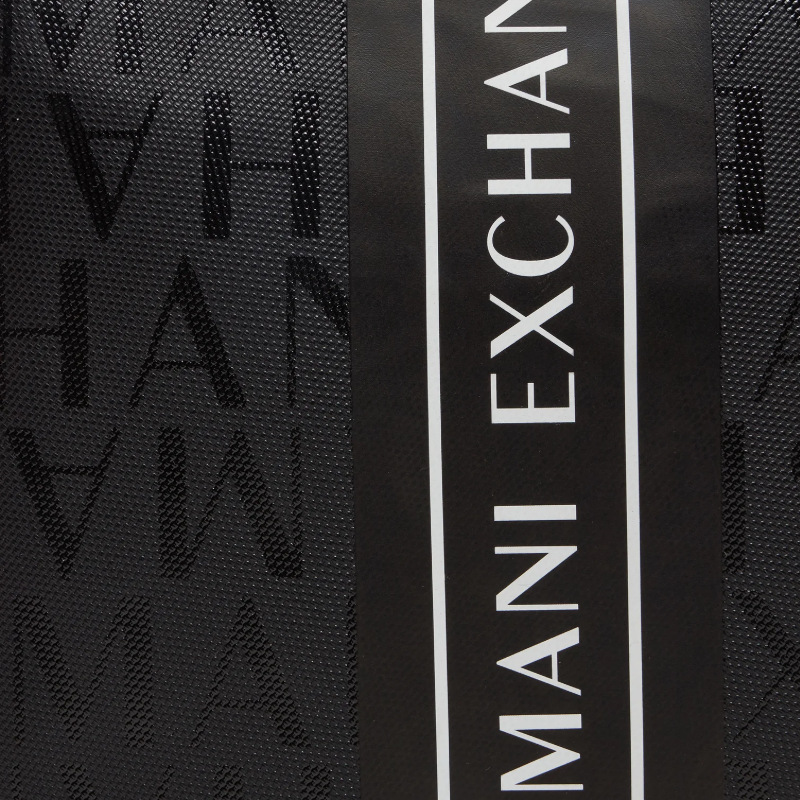 Armani Exchange Flat Crossbody Handbag Messenger Bag Black CC831 