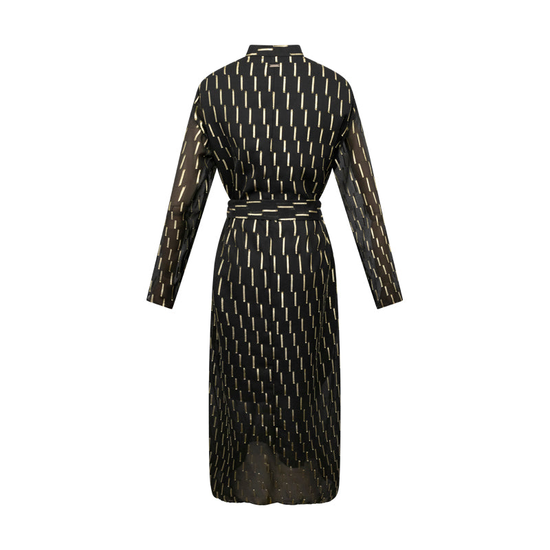 Armani Exchange Women's Dress Black & Gold