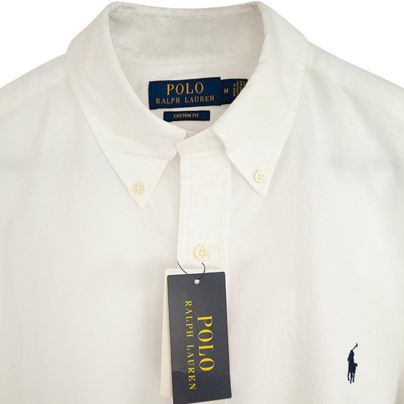 Ralph Lauren Custom Fit Shirt | White | 100% Cotton