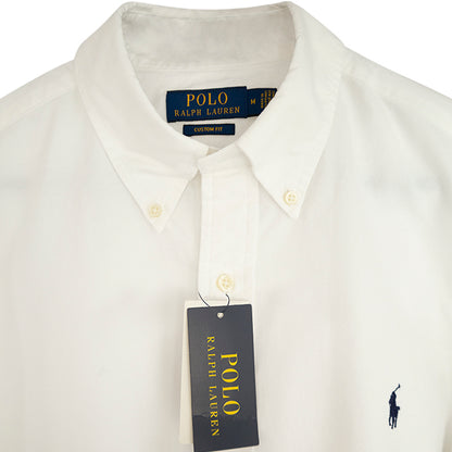 Ralph Lauren Custom Fit Shirt | White | 100% Cotton