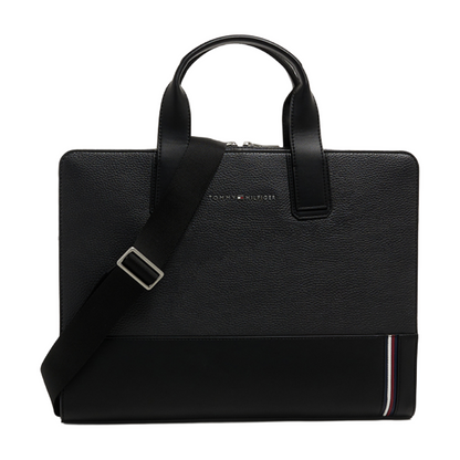Tommy Hilfiger Central Slim Mens Laptop Bag Black AM0AM12447