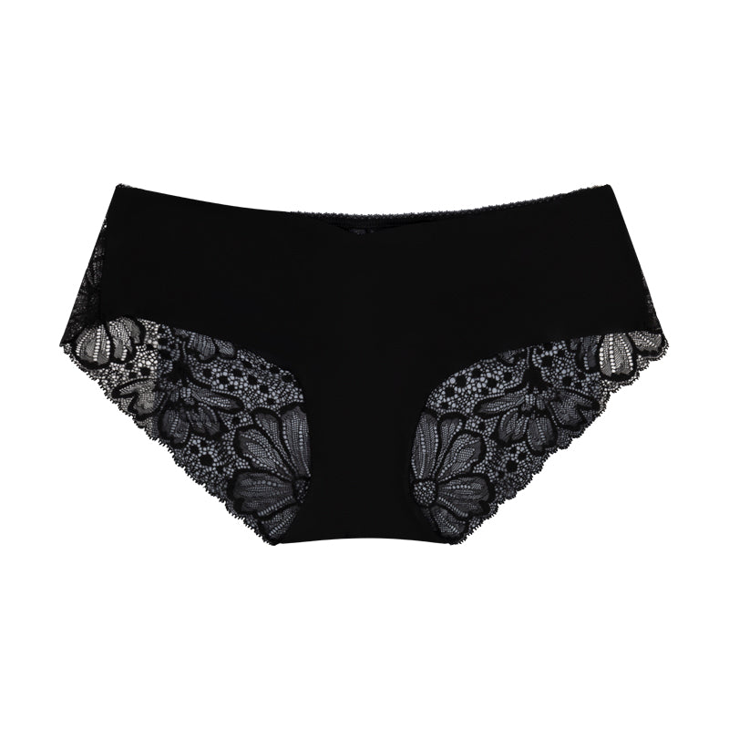 Victoria's Secret Raw Cut Hipster Black Floral Lace