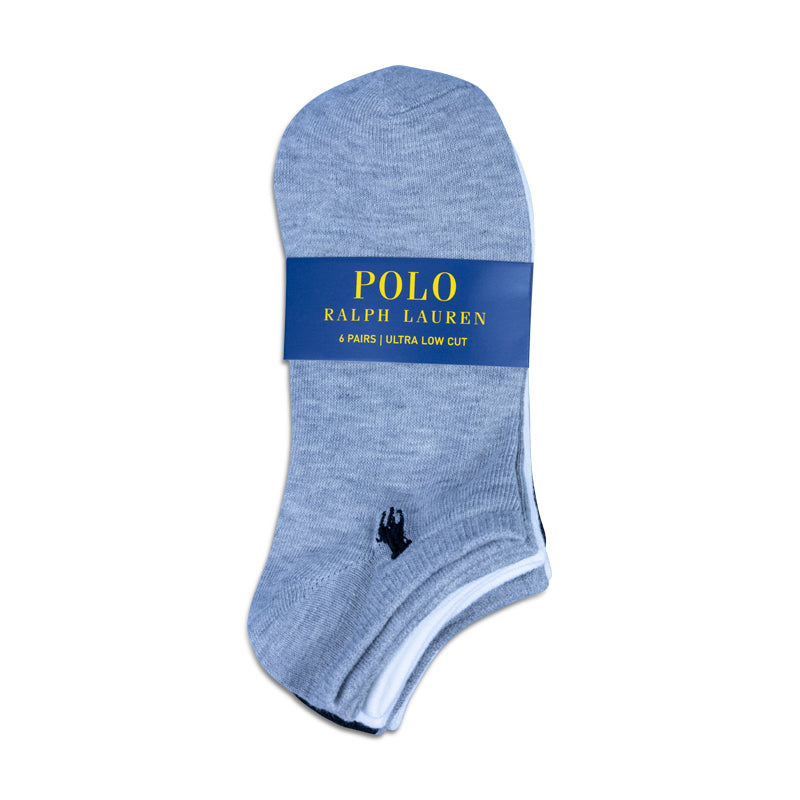 Ralph Lauren Polo x6 Ultra Low Cut Socks Assorted One Size