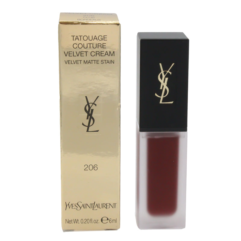 Yves Saint Laurent Tatouage Couture Velvet Cream 206 Club Bordeaux