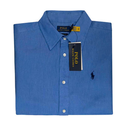 Ralph Lauren Polo Women's Classic Fit Linen Shirt Blue