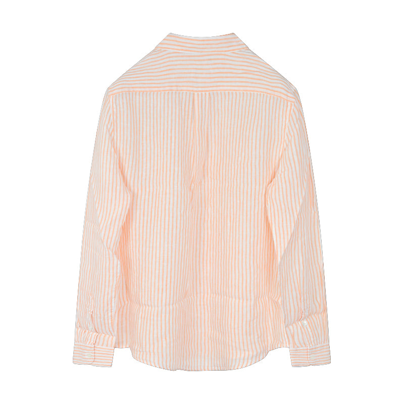 Ralph Lauren Women's Polo Relaxed Fit Shirt White/Spring Melon