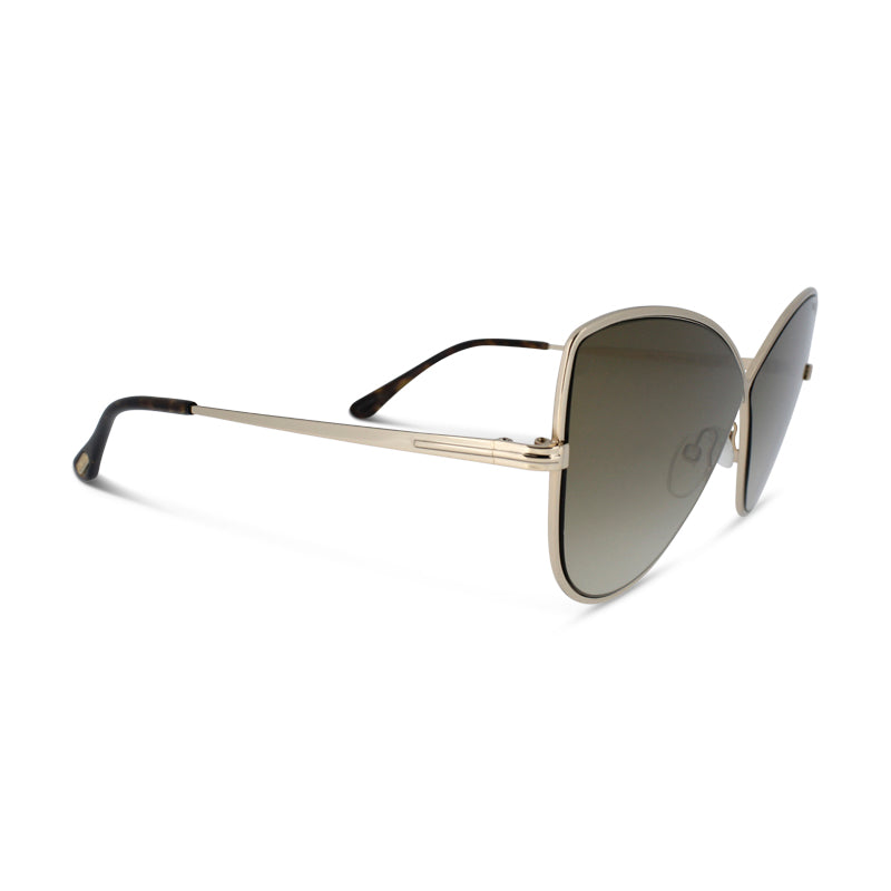 Tom Ford Elise Rose Gold Cat Eye Sunglasses 02 TF569 28G *Ex Display*