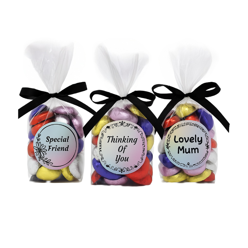 Milk Chocolate Hearts X30 In Gift Bag With Personalised Message