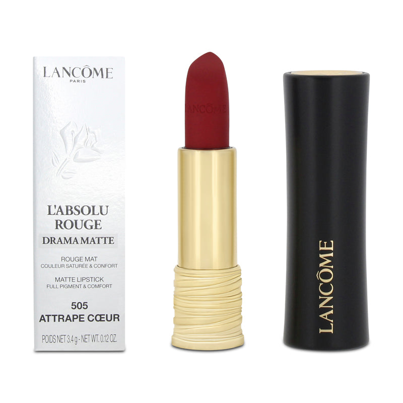 Lancome L'Absolu Rouge Matte Lipstick 505 Attrape Coeur (Blemished Box)