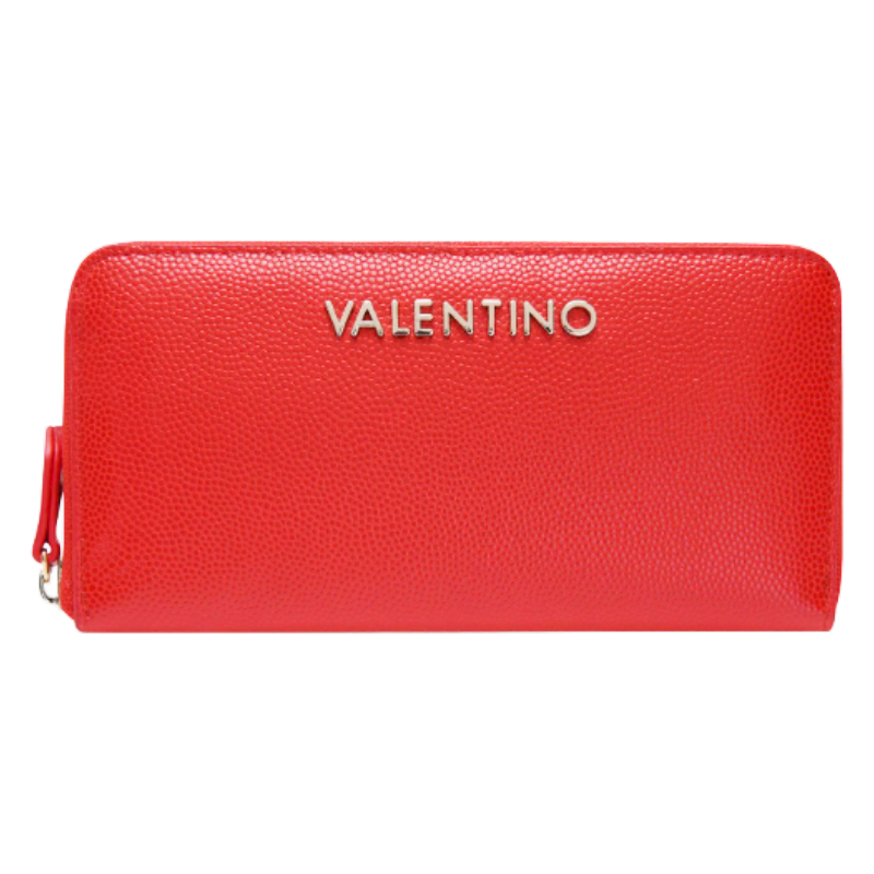 Mario Valentino Divina Zip Around Purse Red