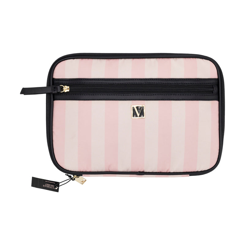 Victoria's Secret Iconic Stripe Makeup Cosmetic Bag