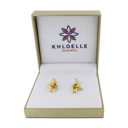 Khloelle Umbrella and Chair Earrings LC0070842