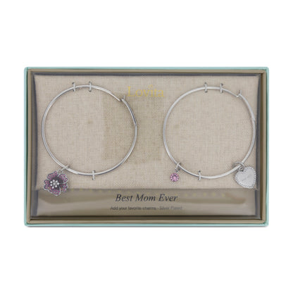 Lovita Silver Charm Bangle Best Mom Ever