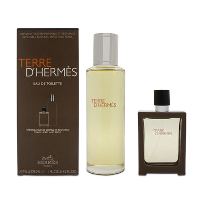 Hermes Terre D'hermes 30ml Eau De Toilette + 125ml Refill Fragrance