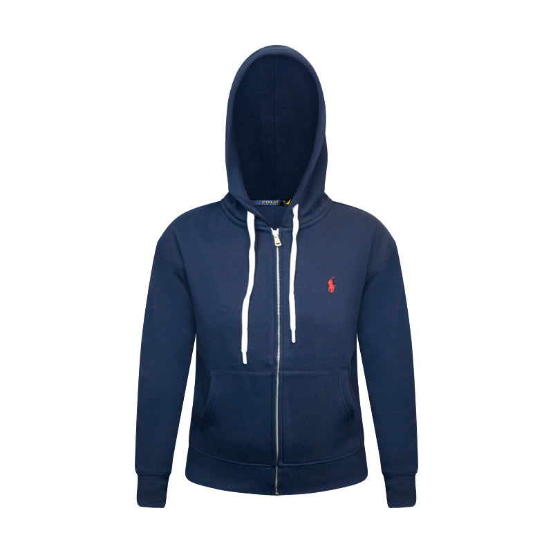 Ralph Lauren Polo Fleece Full Zip Women's Hoodie Navy