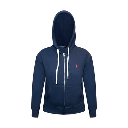 Ralph Lauren Polo Fleece Full Zip Women's Hoodie Navy