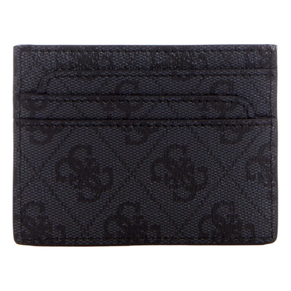 Guess Womens Wallet Credit Card Holder Coal Logo 