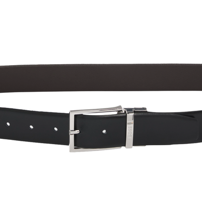 Boss Men's Reversable Belt Olarion Cow Hide Black/Brown (34 inch)