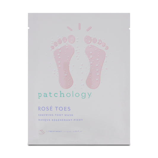 Patchology Rose Toes Renewing Foot Mask 2 x 9ml (Blemished Box)