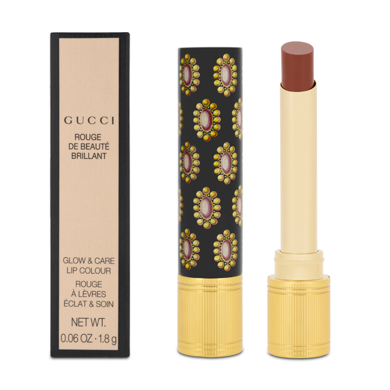 Gucci Lipstick 'Red' Rouge De Beaute Brillant Colour 515 Devotion