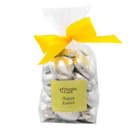 Luxury Easter Milk Chocolate Foil Hearts 30 Silver