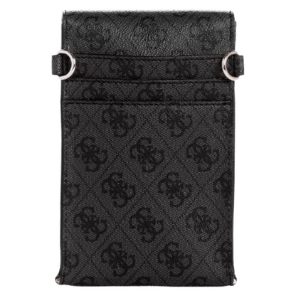 Guess Latona Mini Crossbody Phone Bag Coal Logo Women's