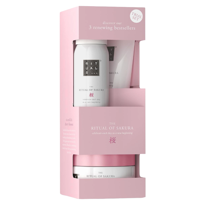 Rituals The Ritual of Sakura Set Shower Gel 50ml Sugar Body Polish 125g Body Cream 70ml