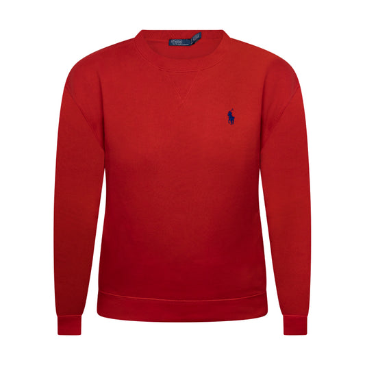 Ralph Lauren Fleece Crew Neck Sweatshirt Red Women's