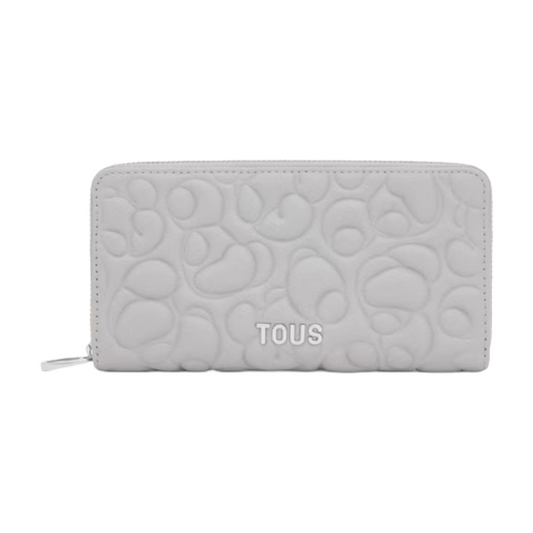 Tous Greta Grey Leather Purse