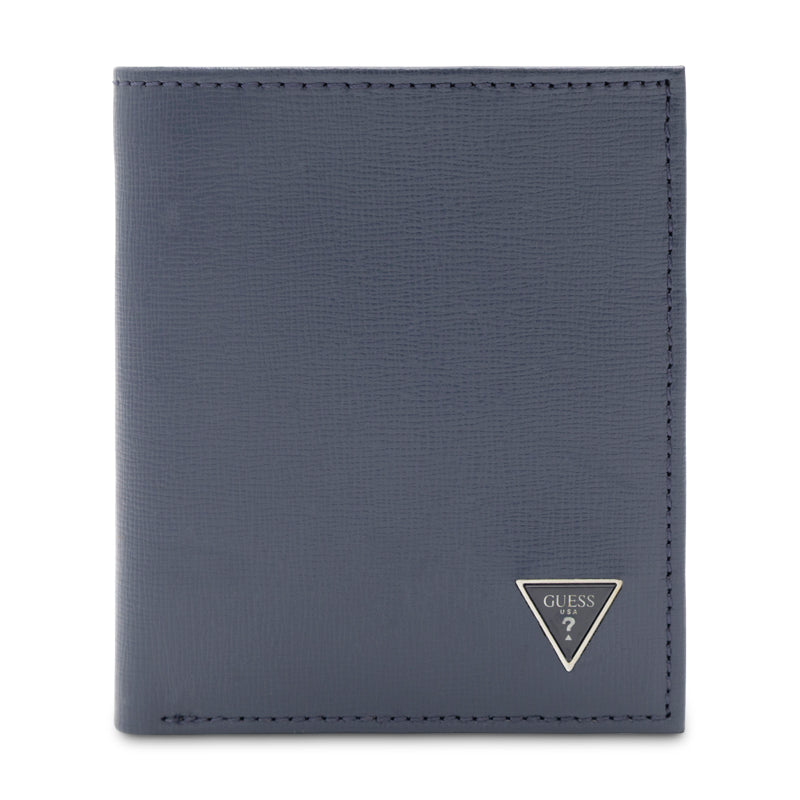 Guess Folding Wallet Navy Blue Men's SMCSLELEA22