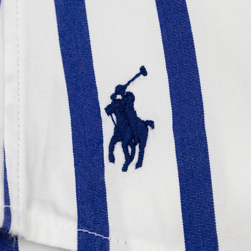 Ralph Lauren Polo Custom Fit Blue & White Stripe Shirt