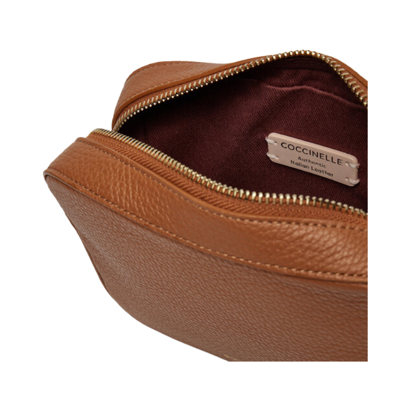 Coccinelle Womens Tebe Crossbody Bag Brown E5MN555I101
