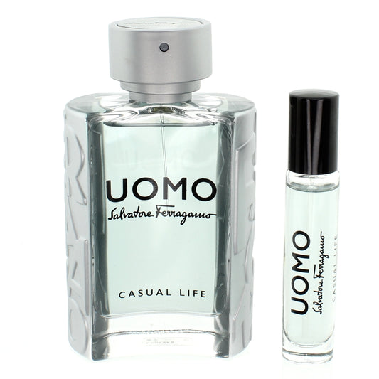 Salvatore Ferragamo Uomo Casual Life 100ml Eau De Toilette Gift Set