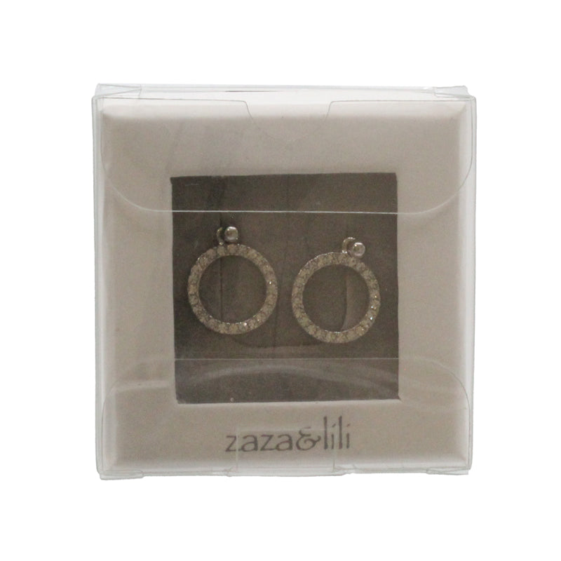 Zaza & Lilli Rhodium-Plated Silver Glint Earrings