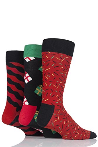 Happy Christmas Socks x 3 Pack Gift Pack 3.5-6.5